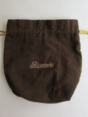 Blanton's Bourbon Whiskey Brown Dust Bag Drawstring Embroidered EMPTY
